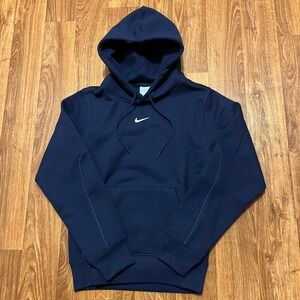 Nike Nocta Center Swoosh Hoodie Men XS Navy Blue Basketball Pullover Sweatshirt